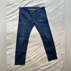 Diesel Safado Slim Straight Stretch Jeans with Button Zip